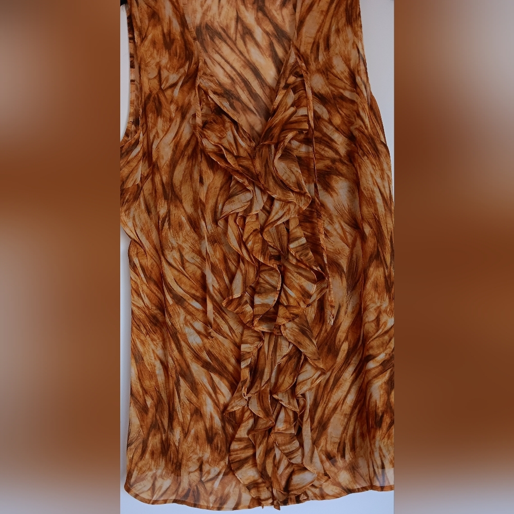 Sleevless Ruffeled Blouse - Picture 3 of 3